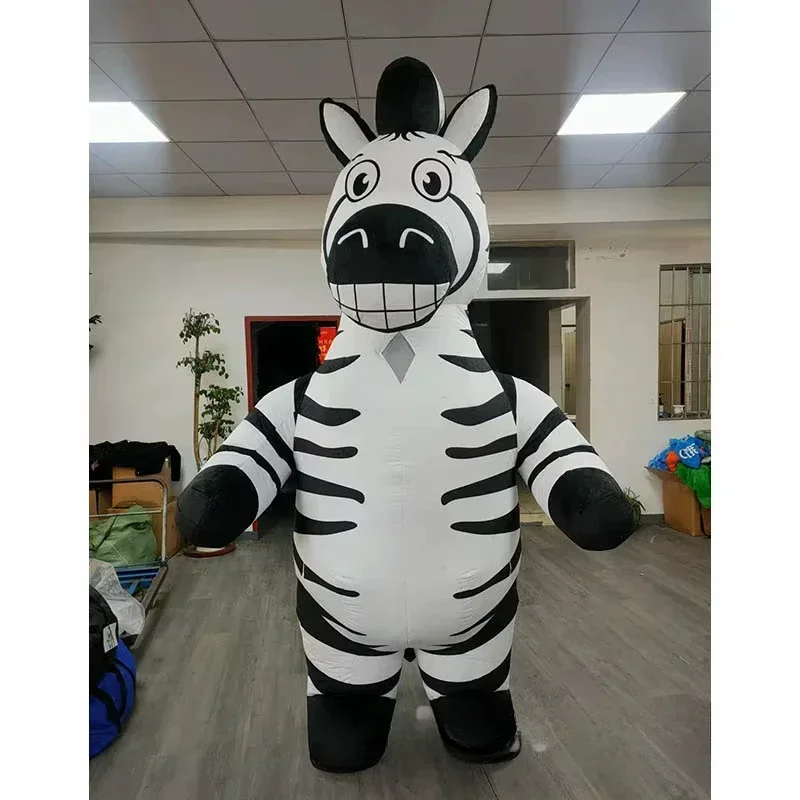 Event & Party Supply Photos - Надувной костюм зебры для взрослых, плюшевый