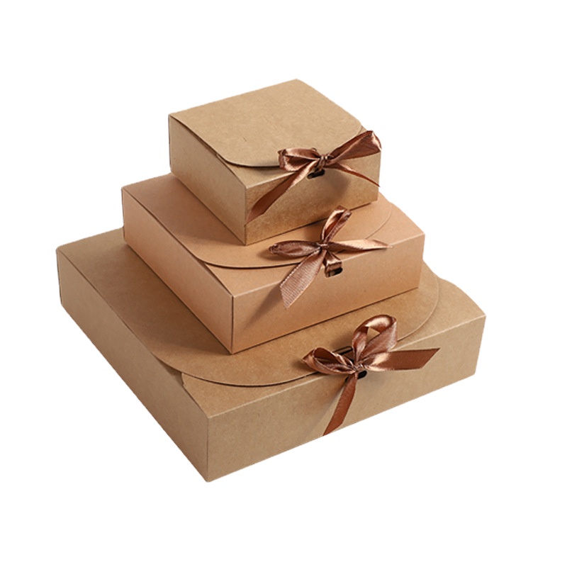 Event Party Box - 10/20/50 шт. квадратная крафт-бумага раскладушка подарочная