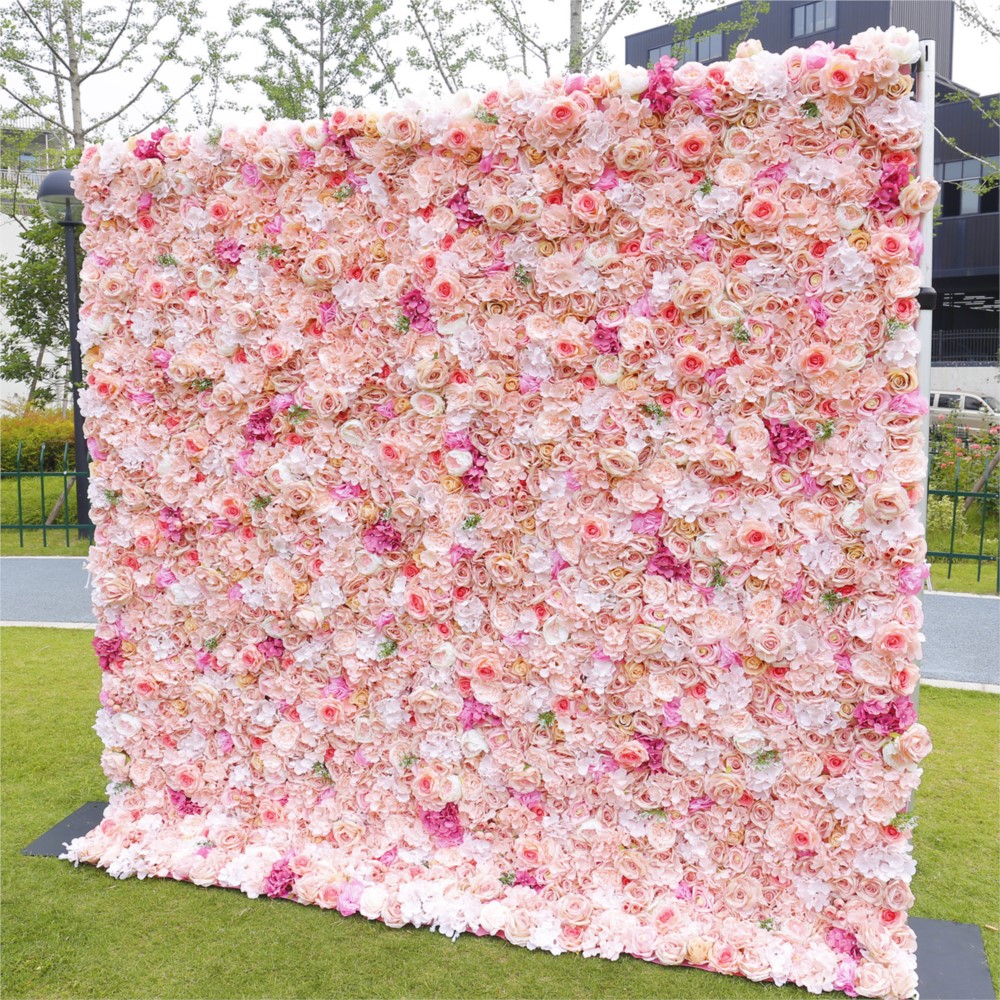 Uflower Розовая роза и гортенз – обзор и цена Flower Wall Panel