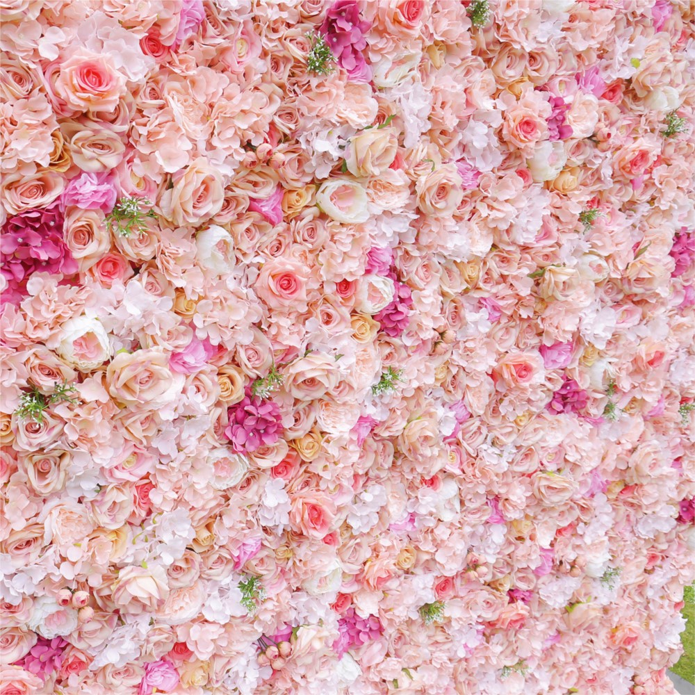 Uflower Розовая роза и гортенз – обзор и цена Flower Wall Panel