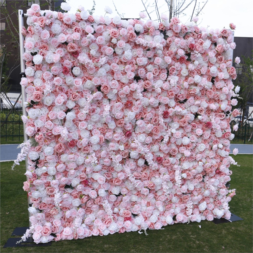 Uflower 5D Розово-белая тканев – обзор и цена Flower Wall Panel