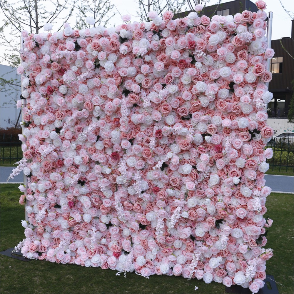 Uflower 5D Розово-белая тканев – обзор и цена Flower Wall Panel