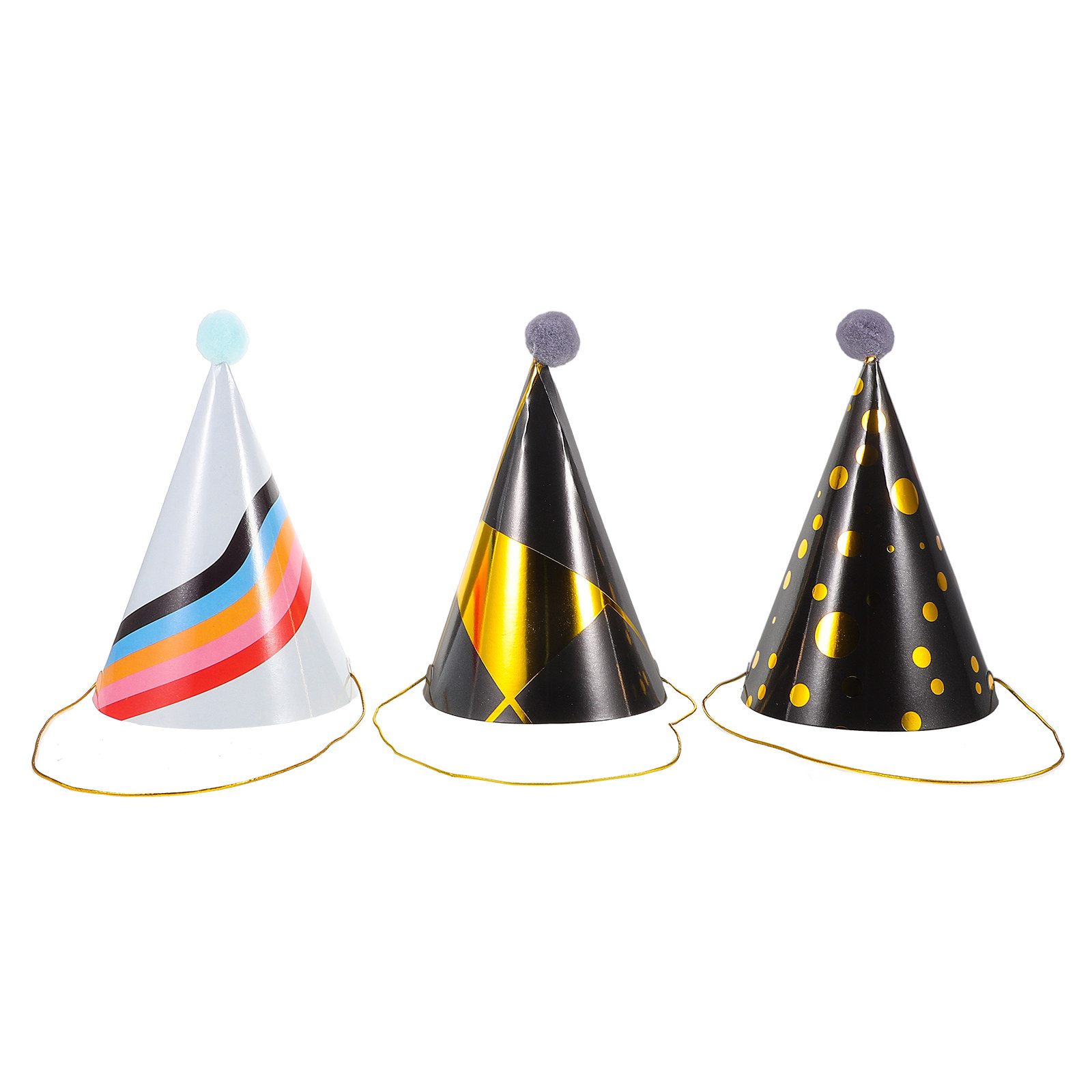 3 шт. бумажных конусов для пра – обзор и цена Party Hat Cone